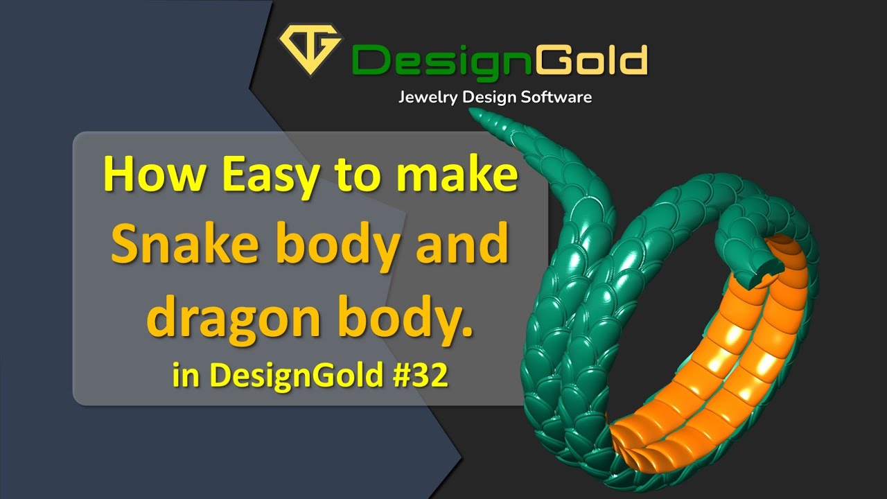 How Easy to make Snake body and dragon body | Rhino 3D | Matrix | Gem ...