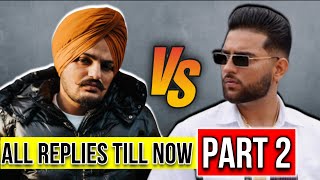 SIDHU MOOSE WALA vs KARAN AUJLA | All Replies To Each Other | Part 2