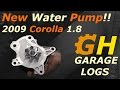 Water Pump Replacement - 2009 Corolla S | GearHeadVlogs 11