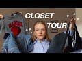 Closet tour   my clothing essentials cleaning my closet  hanna marie