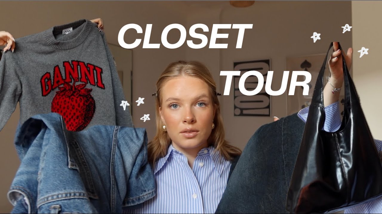 closet tour 👚🧸 // my clothing essentials, cleaning my closet // Hanna Marie