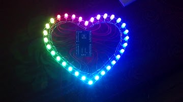 Cách làm led trái tim rgb 32 bóng