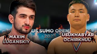 Maxim Luganskiy vs Usukhabyar Ochirkhuu | Максим Луганский в финале на US Sumo Open 2023