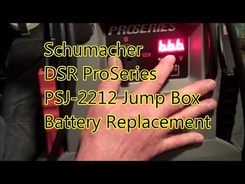 Schumacher DSR ProSeries Jump Box Battery Replacement | PSJ-2212 - YouTube