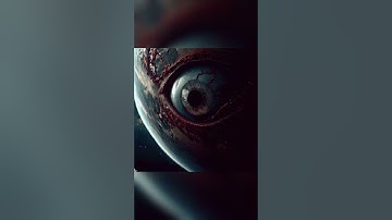 What would the planets look like with eyes according to AI #aiart #creepy #planet #space #foryou
