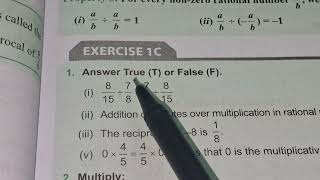 ICSE MATHS Class 8 | chapter-1 | ex-1c | book name new mathematics today 