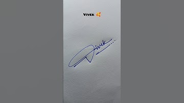 Vivek | Satish Calligraphy #signature