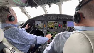 Departing Scottsdale in the Falcon 900 LX