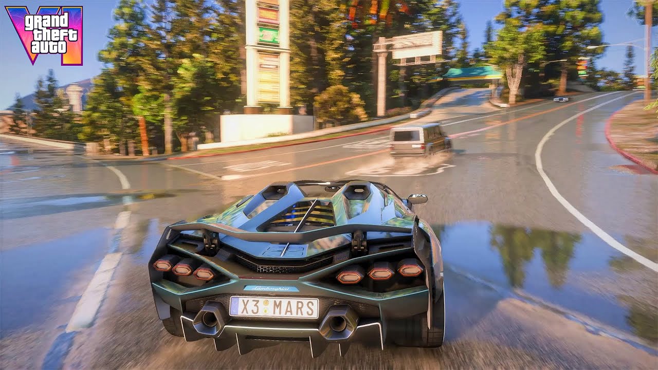 Lamborghini in GTA 6 - Ultra Realistic Graphics Looks Like GTA 6 - 4K ...