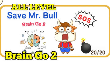 Brain Go 2 Mr. Bull All Levels Gameplay Android, Ios (Level 1-20)
