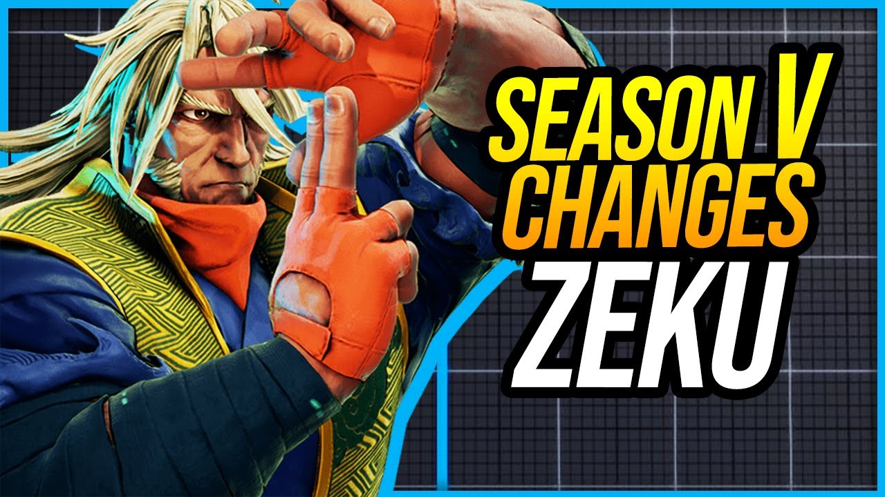 ALL Zeku Changes - Season V - Street Fighter V Champion Edition