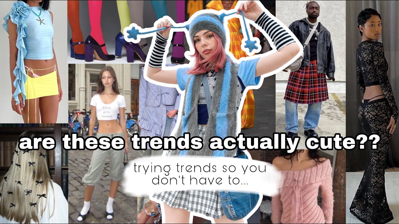 trying 2023 fashion trends | is is cute or is the internet lying to me??
