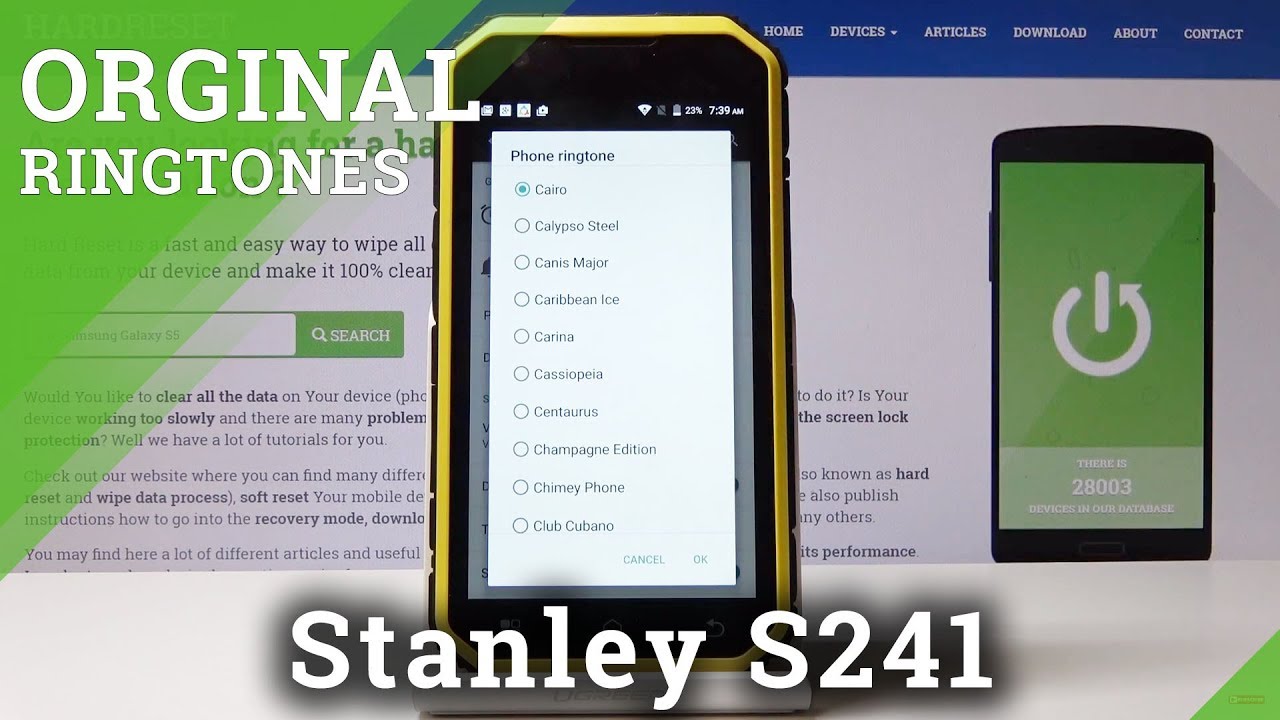 How to Change Ringtone in Stanley S241 - Android Ringtone List