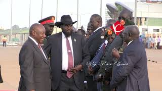 President Cyril Ramaphosa of South African in Juba, South Sudan