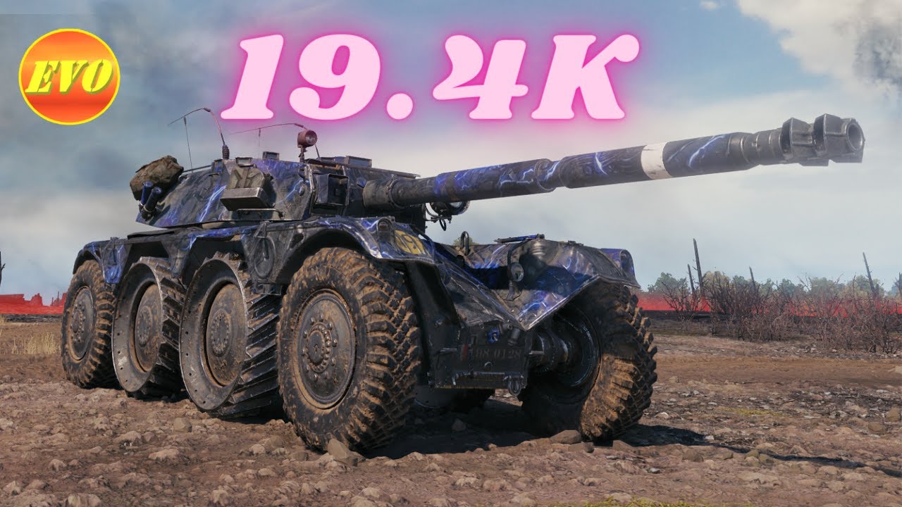 Panhard EBR 105  19.4K Spot + Damage  World of Tanks