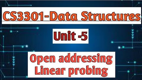 Linear probing in open addressing in data structures tamil||CS3301||Anna university reg-2021.#cse
