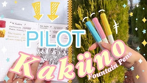 PILOT KAKUNO | Compare Nib Sizes & Fill Ink w/ CON-70 Converter #pilotkakuno #fountainpen