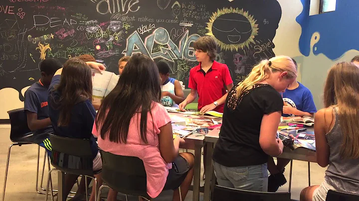 Our teens making vision boards!