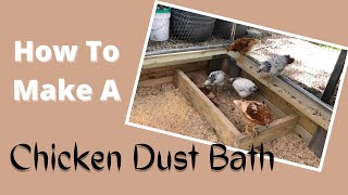 A dust bath for healthy chickens
