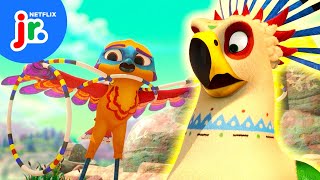 Hoop Dance Off! 🕺🦜 Spirit Rangers | Netflix Jr