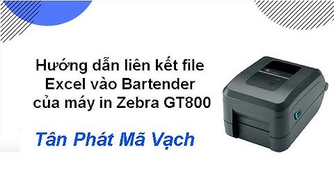 Hướng dẫn liên kết file Excel vào Bartender của máy in GT800