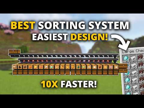Minecraft EASY Automatic Sorting System - Auto sorter 26.3