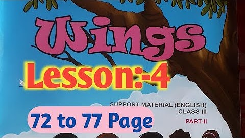Class 3...Wings...Part 2...  Lesson 4..72 to 77page...All Activities solved