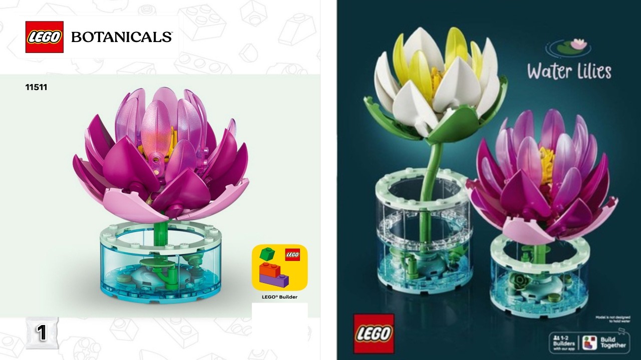 Water Lilies LEGO instructions