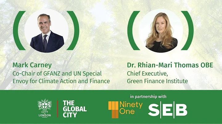 Mark Carney and Dr Rhian-Mari Thomas, at the Sir R...