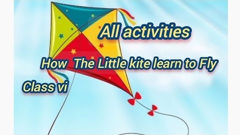 All questions answers from How The Little kite learn to Fly