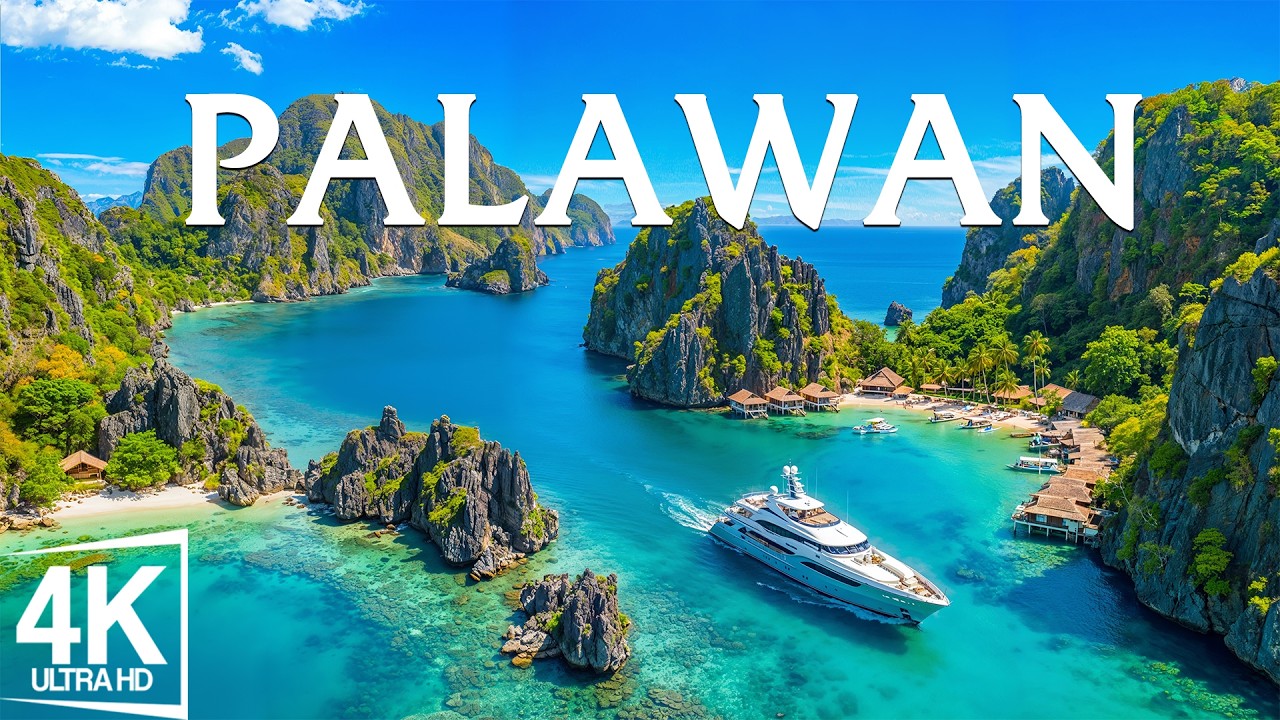 Palawan 4K | Turquoise Lagoons, Limestone Cliffs & Hidden Beaches of the Philippine Seas Blue