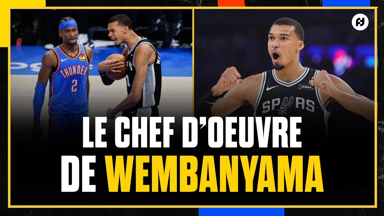 WEMBANYAMA PHÉNOMÉNAL, LES SPURS PRENNENT LE GAME 1 FACE AU THUNDER !