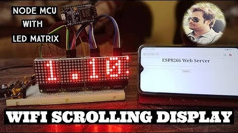 DIY Wifi LED Matrix || 8x8 LED Matrix with Scrolling Text and Node MCU || WiFi Controlled LED Matrix