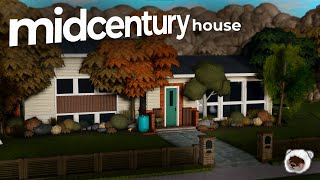 building a MIDCENTURY house in BLOXBURG