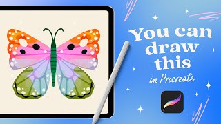 How to Draw Butterflies in Procreate + Tips On Adding Textures