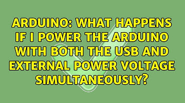 What happens if I power the Arduino with both the USB and external power voltage simultaneously?