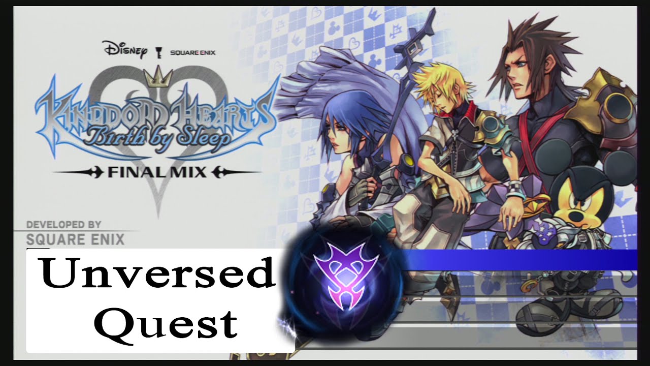Kingdom Hearts Birth By Sleep Unversed