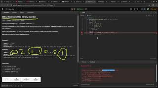 Leetcode easy problem 2864. Maximum Odd Binary Number | devops python practice