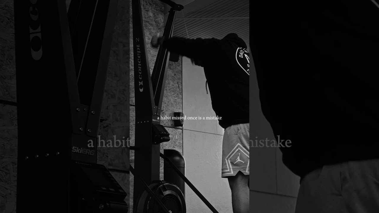 Miss once — it’s human.Miss twice — it’s a new habit.Never miss two days in a row. Lock back in