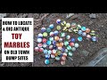 Bottle Digging - How to Locate & Find Antique Marbles - Trash Picking - Marble Run