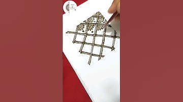 How to Make Different Types Of Grids | Basic Henna Grids Mehndi For Beginners | mehndibhacks #fyp