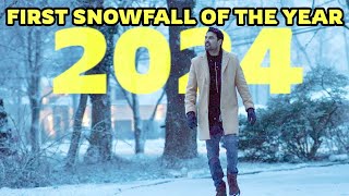 First snowfall of the year 2024 in NEW JERSEY | Snowfall In America