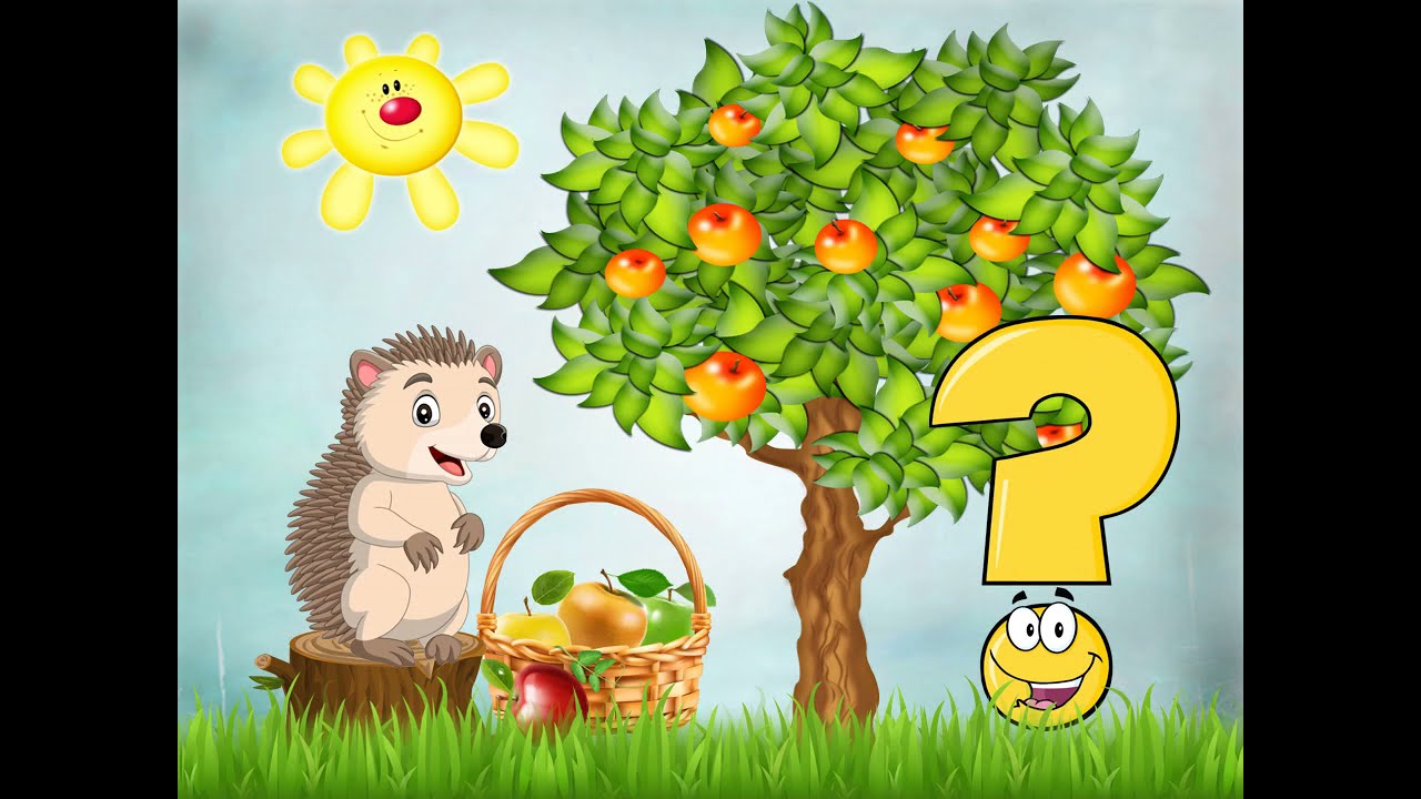 Музыкально-дидактическая игра "Яблочки для ежика". Занятие 1 - YouTube