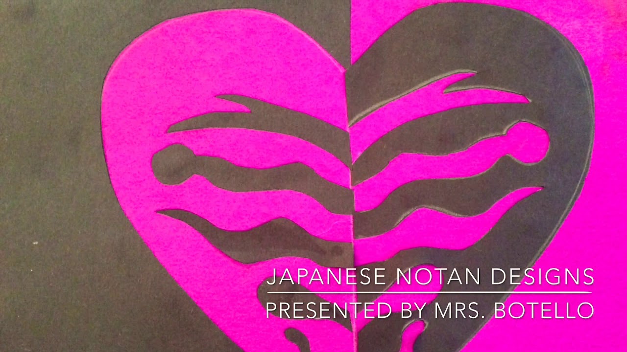 Japanese Notan Heart - YouTube japanese-notan-heart-youtube