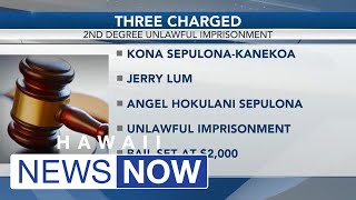 HPD: 3 people charged with unlawful imprisonment after two teens allegedly taken