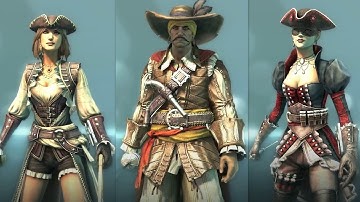 AC4 MP characters:Adventurer,Puppeteer,Mercenary,Lady Black,Navigator,CutThroat,Rebel,Duellist