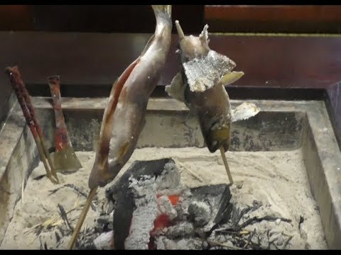 猫の毛 毛針 岩魚の塩焼き Youtube