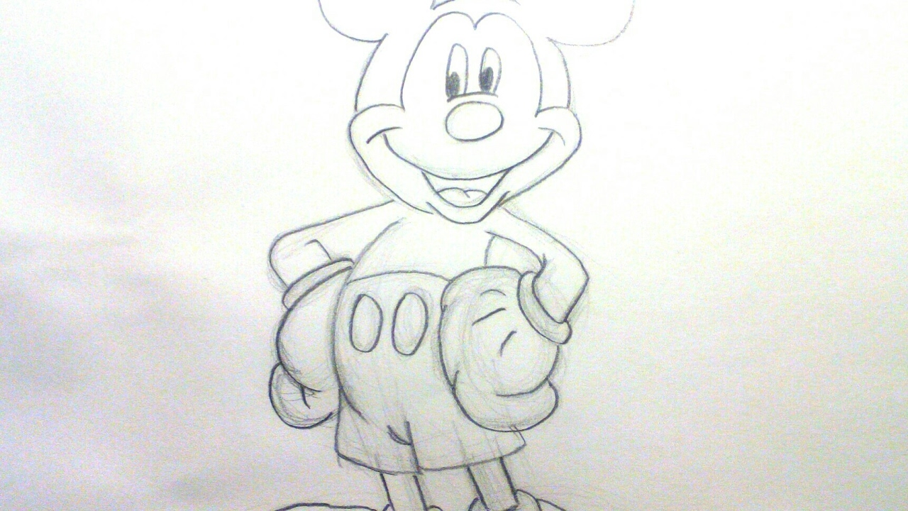 Dibujar a Mickey Mouse para niños: Aprende como dibujar a Mickey paso a ...