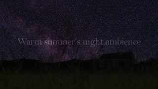 Relaxing Nature Sounds | A Warm Summer's Night | Crickets and Wind in Long Grass | Sounds for Sleep