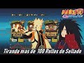 Tirando mas de 100 rollos en el cofre gran guerra ninja / Naruto online